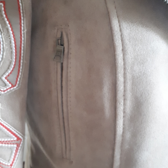 BCBG Nicholas applique faux suede jacket - Picture 6 of 8